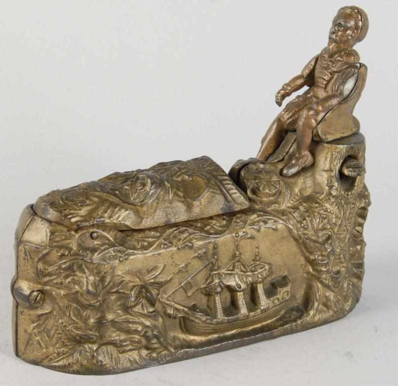 Appraisal: Cast Iron Columbian Exposition Mechanical Bank Description Manufactured by J