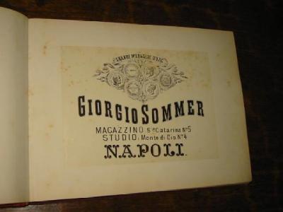 Appraisal: GIORGIO SOMMER Roma An Album of Photographs no date around