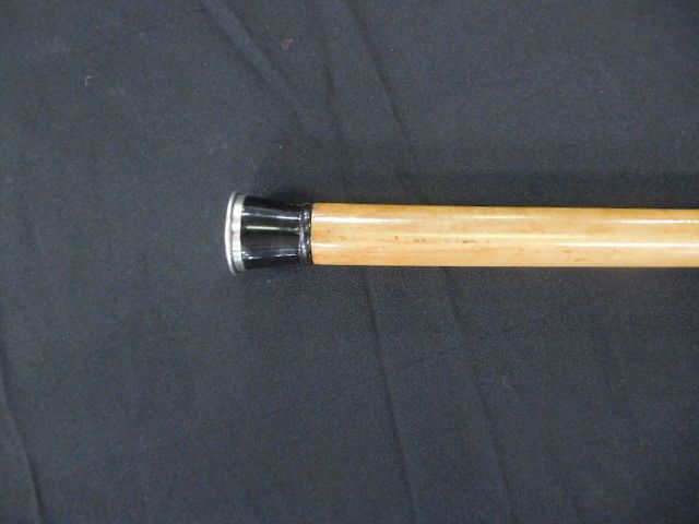 Appraisal: Undertaker's Cane Undertaker's Cane- Late th Century- Horn and silver