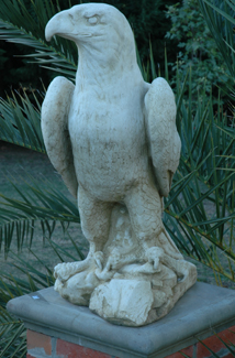 Appraisal: A CONCRETE FIGURE OF A BALD EAGLE cm high