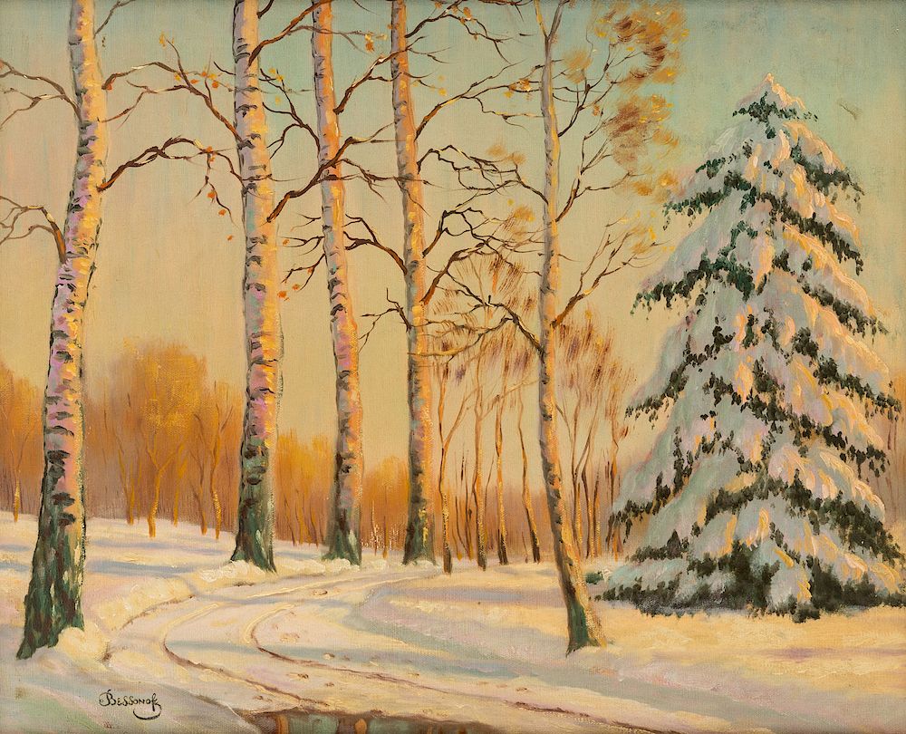 Appraisal: BORIS BESSONOF RUSSIAN - BORIS BESSONOF RUSSIAN - Winter Landscape