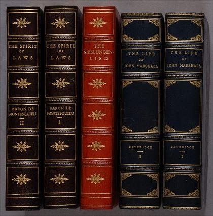 Appraisal: ASSORTED LEATHER BINDINGS - OVER FIFTY VOLUMES are full leather