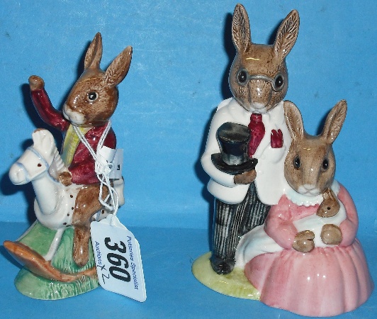 Appraisal: Royal Doulton Bunnykins Figures Family Photograph DB special U S