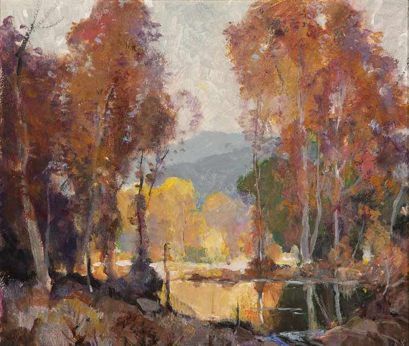 Appraisal: Orrin A White - Pasadena CA Autumn Color