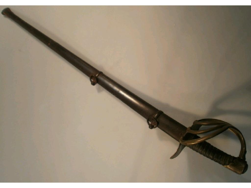 Appraisal: A French pattern light cavalry officers sword with brass hilt