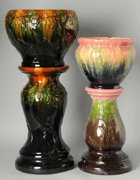 Appraisal: Lot of Pottery Jardinieres Description One has a crack in