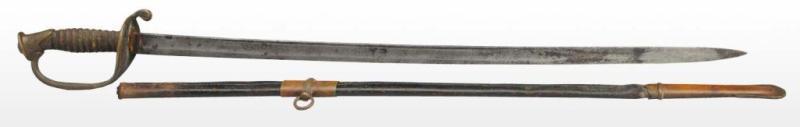 Appraisal: Civil War Sword Scabbard Description Blade is in good condition