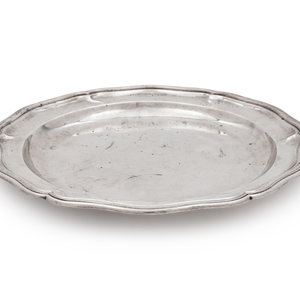 Appraisal: A German Silver Dish A Roesner Dresden Early th Century