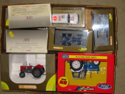 Appraisal: Britains Ford Tractor five Universal Hobbies County Collection models and