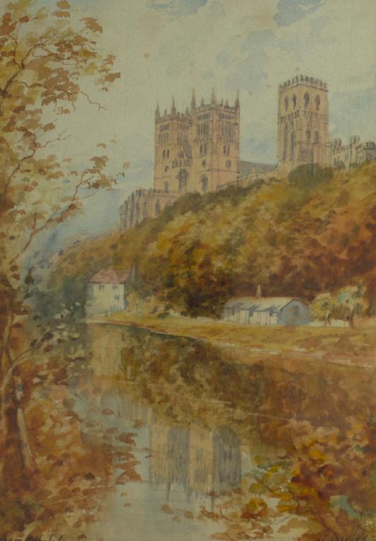 Appraisal: JESSIE DUDLEY Exh DURHAM CATHEDRAL signed lower right and titled