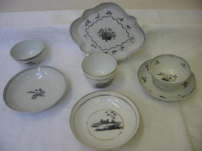 Appraisal: A NEW HALL TYPE PORCELAIN TEA BOWL AND SAUCER of