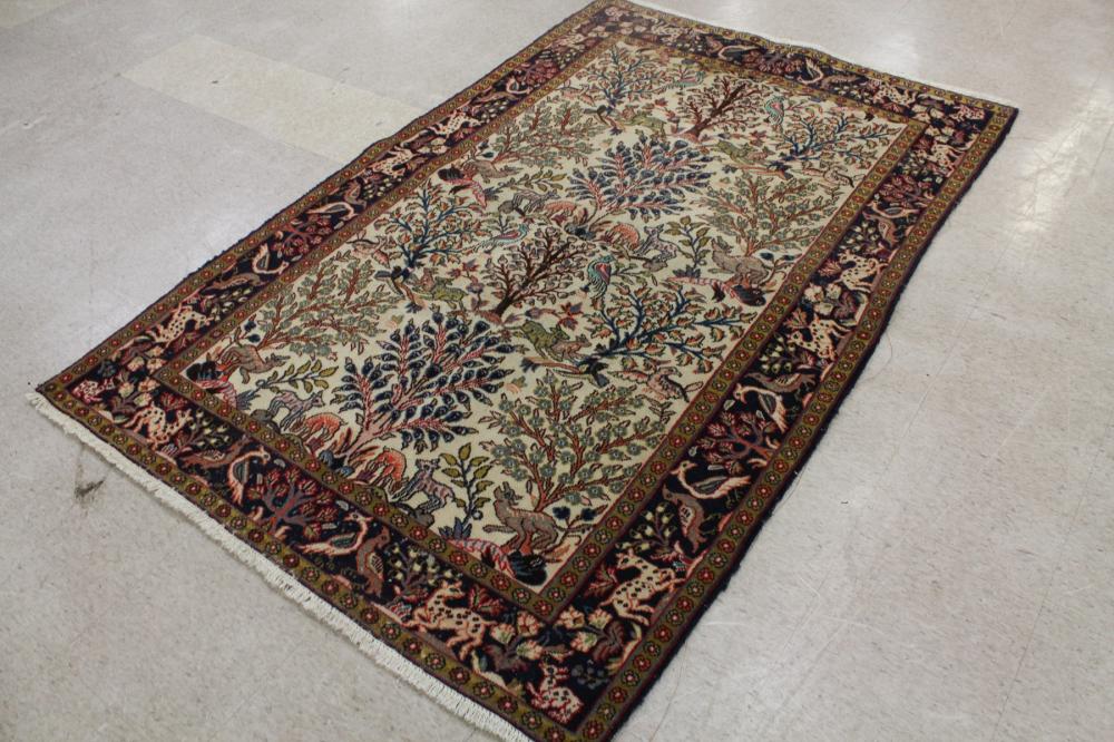 Appraisal: PERSIAN TABRIZ AREA RUG East Azerbaijan Province northwestern Iran hand