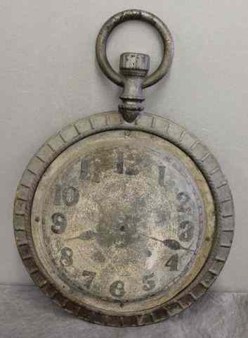 Appraisal: Watchmakers Zinc Iron Trade Sign As Found From a White