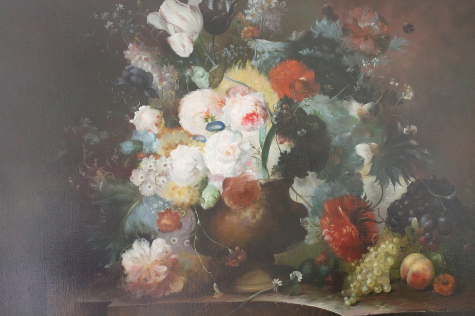 Appraisal: ARR Emillio Greco b Still life study of flowers in