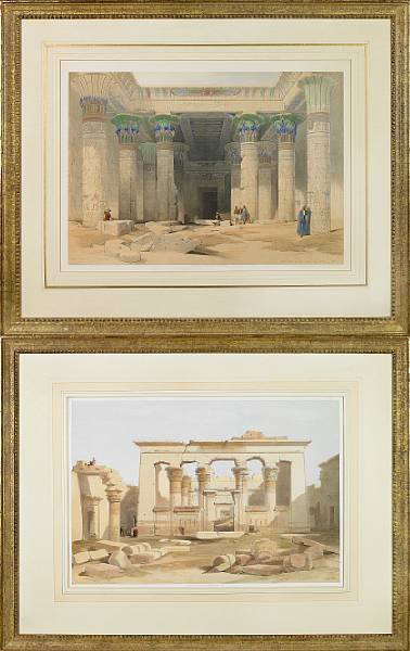 Appraisal: David Roberts RA British - A portico of the Temple