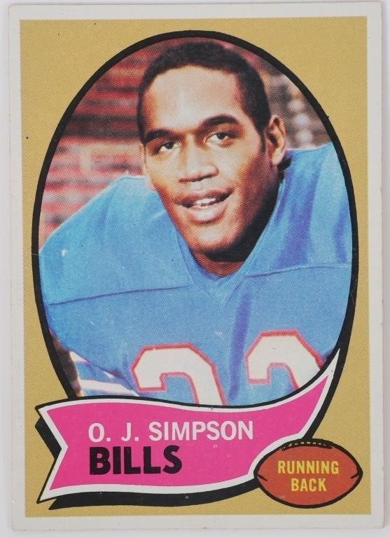 Appraisal: Topps OJ Simpson Rookie Card Please check our other auction