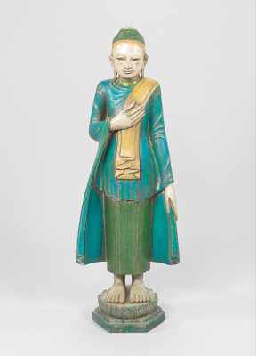 Appraisal: A Standing Figure of a Monk The hollow cast standing