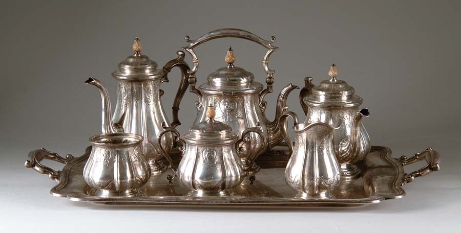 Appraisal: GORHAM STERLING SILVER TEA SERVICE Exceptional sterling tea service has