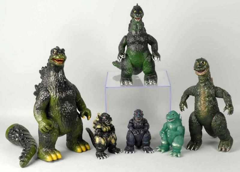 Appraisal: Lot of Godzilla Soft Vinyl Figures Description Includes one Slash