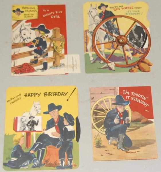 Appraisal: Lot of Hopalong Cassidy Cards Christmas and birthday Shows scenes