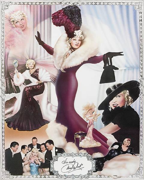 Appraisal: A Mae West signed limited edition print s Depicting seven