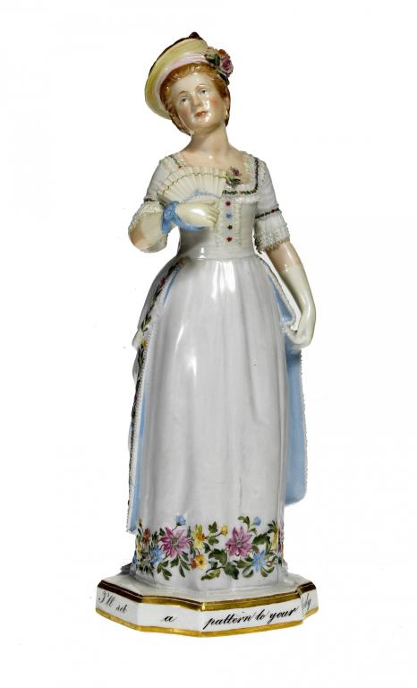 Appraisal: A MEISSEN FIGURE OF ADA CAVENDISH - AS JULIA IN