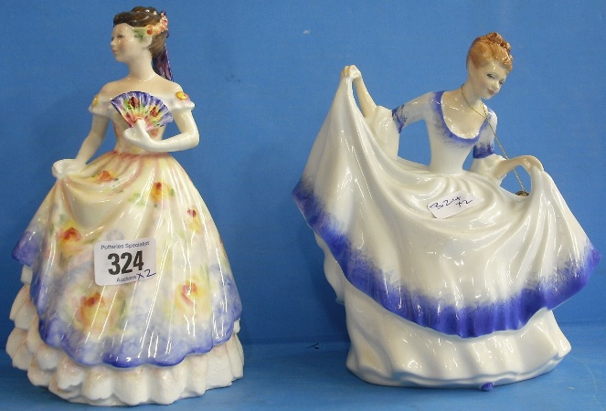 Appraisal: Royal Doulton Figures Rosemary HN and Pamela HN