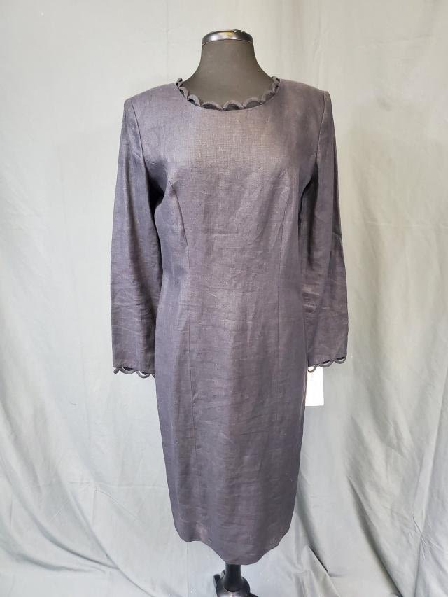 Appraisal: Vintage Nipon Boutique Black Linen Dress Size with original tags