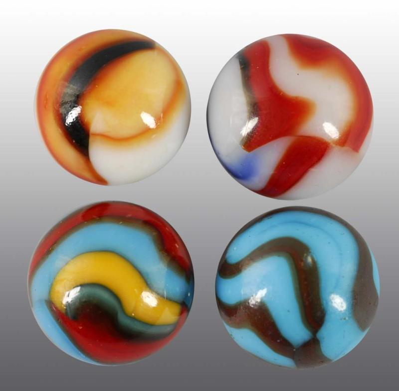 Appraisal: Lot of Peltier Marbles Description Includes one superman one national