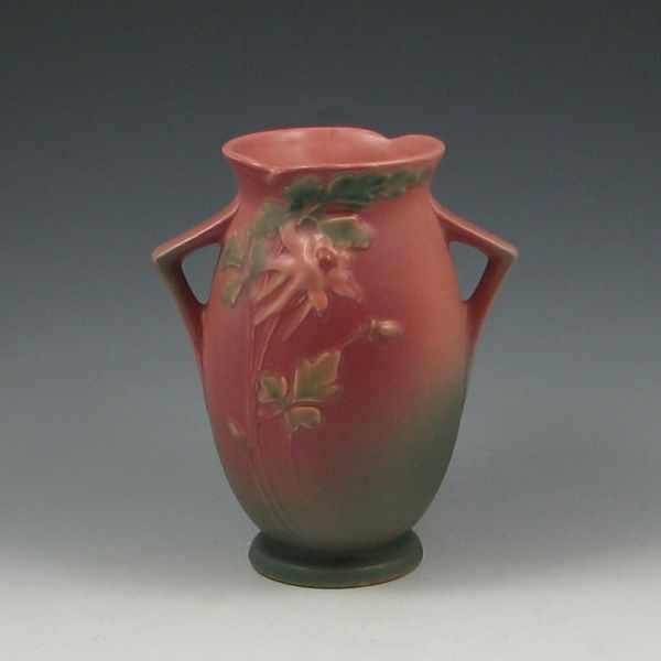 Appraisal: Roseville Columbine '' Vase pink marked Roseville USA - ''