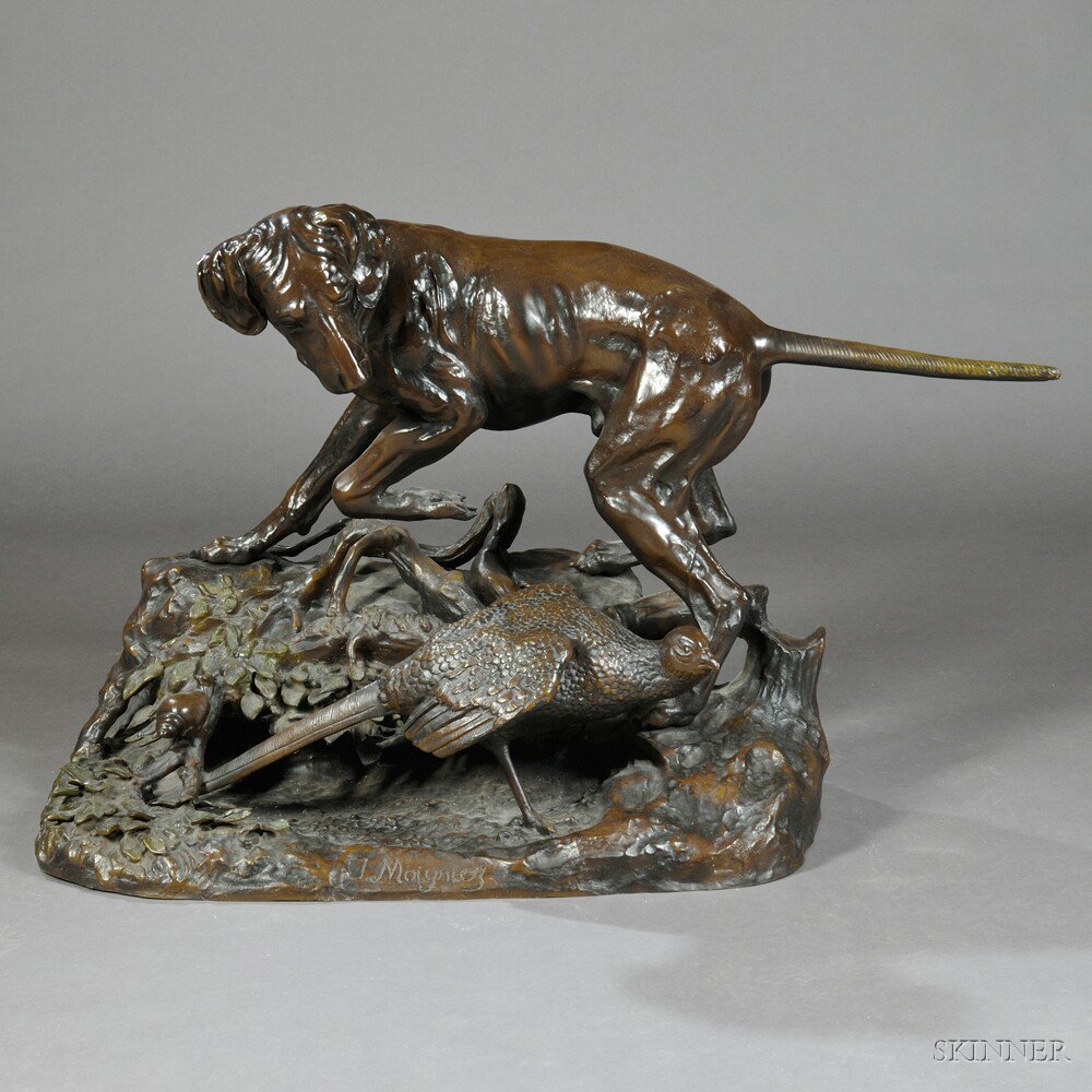 Appraisal: After Jules Moignez French - Large Bronze Group of a