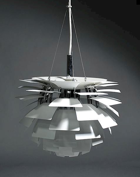 Appraisal: Louis Poulsen Artichoke Lighting Fixture Louis Poulsen Artichoke chandelier pendant