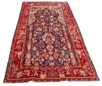 Appraisal: Persian Sarouk ca 's Persian Sarouk prayer rug measures apprx