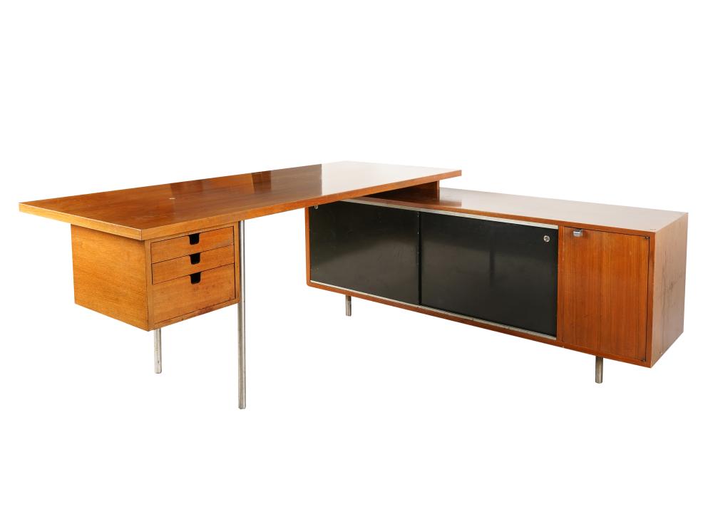 Appraisal: GEORGE NELSON HERMAN MILLER EXECUTIVE DESK CREDENZAZeeland Michigan each with