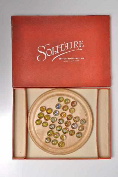 Appraisal: Solitaire Board Set in Original Box Description Solitaire board with