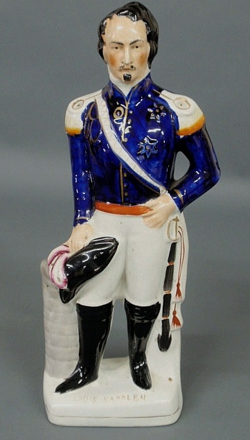 Appraisal: English Staffordshire figure Louis Napoleon c h