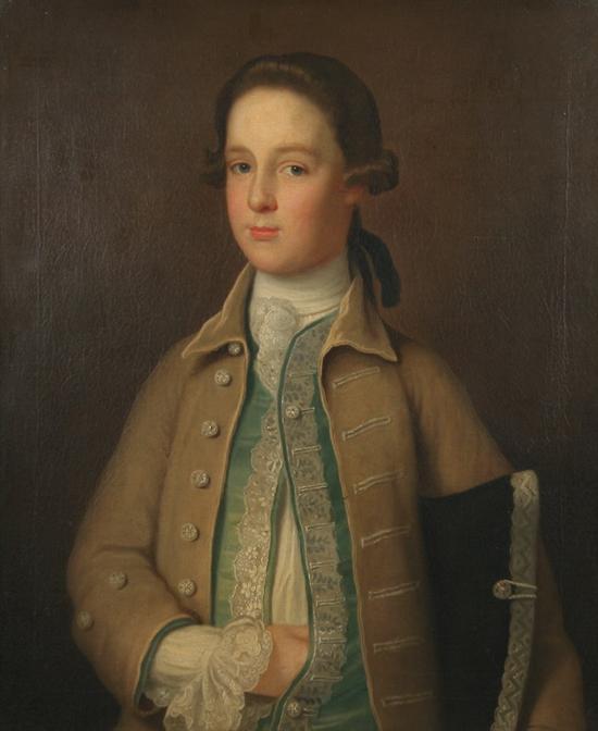 Appraisal: ATTRIBUTED TO JOSEPH HIGHMORE English - PORTRAIT OF A YOUNG