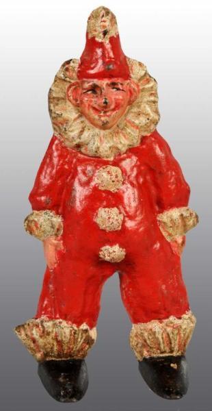 Appraisal: Cast Iron Clown Doorstop Description Believed to be desinged by