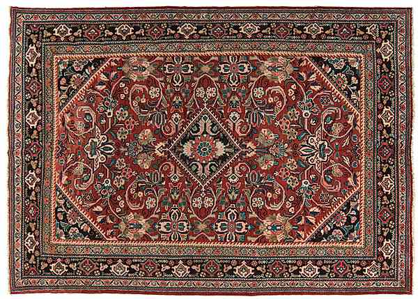 Appraisal: Ca Mahal Rug Iranian ca A Mahal rug wool ft