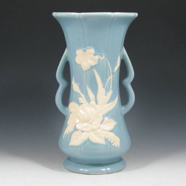 Appraisal: Weller Cameo Vase - Mint Weller Cameo handled vase in