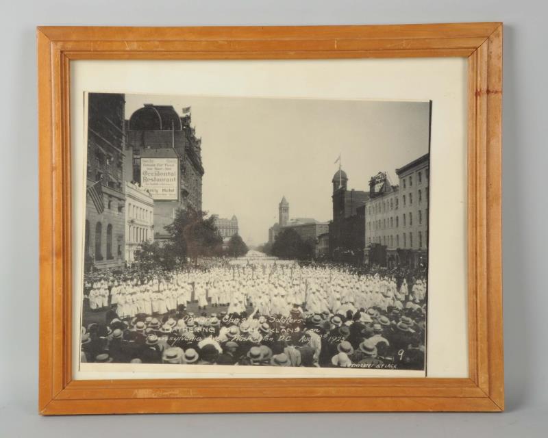 Appraisal: Photo of Ku Klux Klan Rally in Washington DC This