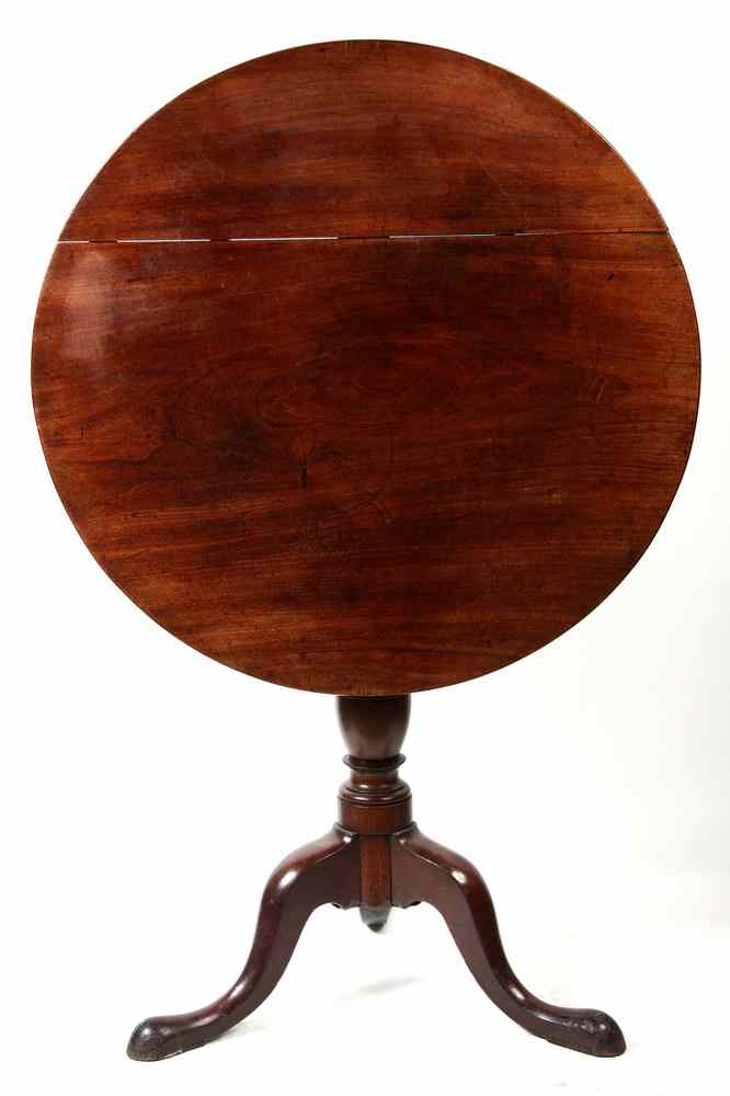 Appraisal: TEA TABLE - Queen Anne tilt-top tea table on box