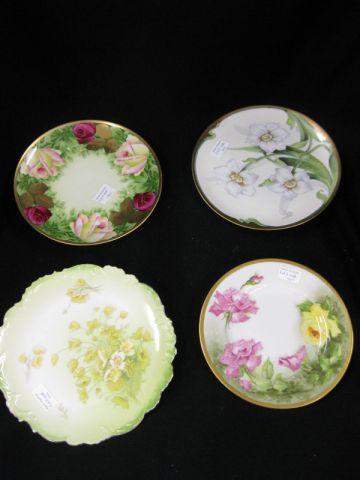 Appraisal: Fine Porcelain Floral Plates to