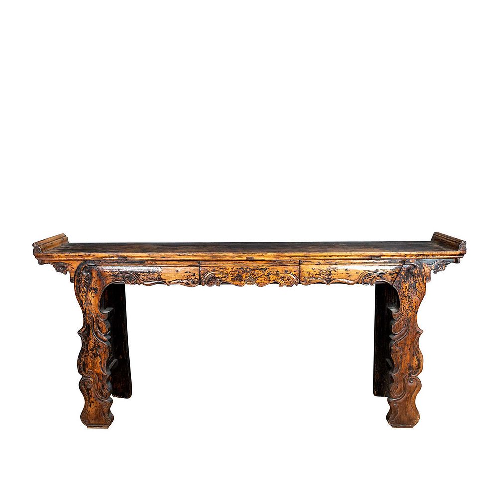 Appraisal: QING DYNASTY NORTHERN CHINESE ALTAR TABLE SHANXI PROVINCE Large traditional