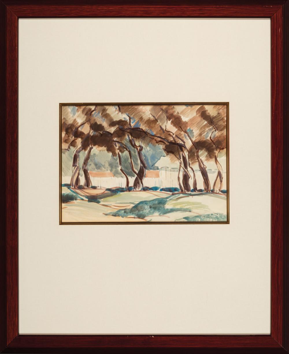 Appraisal: Marie Atkinson Hull American Mississippi - Trees watercolor on paper