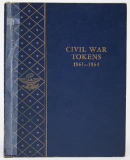 Appraisal: Civil War Tokens in a Vintage Album Approximately Civil War