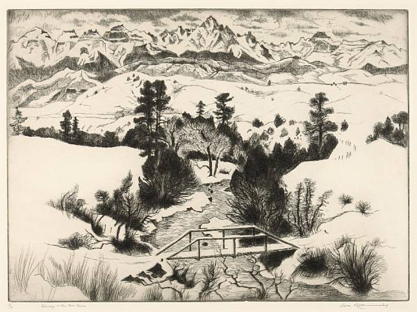 Appraisal: Gene Kloss American - February in the San Juans K