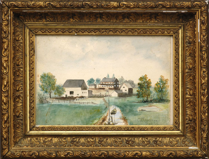 Appraisal: VIEW OF FANNIE JACKSON'S FARM INWOOD LONG ISLAND AND TWO