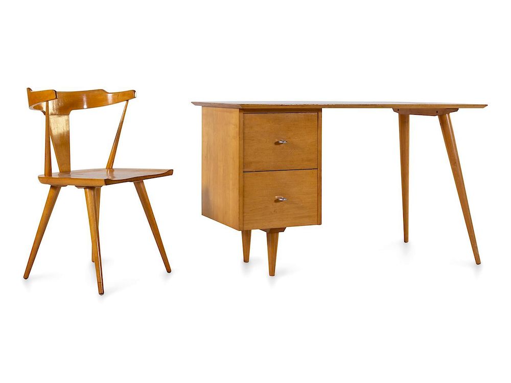 Appraisal: Paul McCobb American - Planner Group Desk and Chair Winchendon