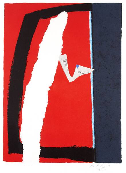 Appraisal: Robert Motherwell American - Game of Chance B Aquatint and